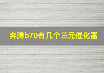 奔腾b70有几个三元催化器