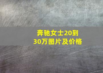 奔驰女士20到30万图片及价格