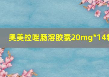 奥美拉唑肠溶胶囊20mg*14粒