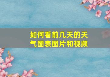 如何看前几天的天气图表图片和视频