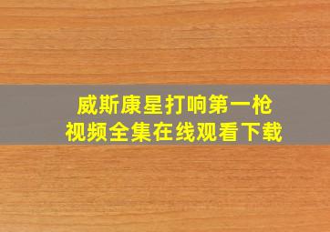 威斯康星打响第一枪视频全集在线观看下载