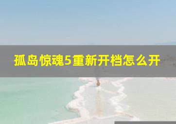 孤岛惊魂5重新开档怎么开