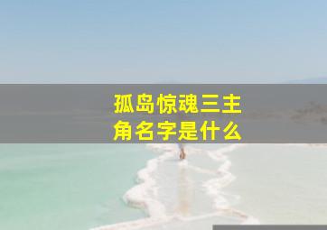 孤岛惊魂三主角名字是什么