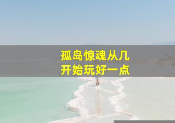 孤岛惊魂从几开始玩好一点