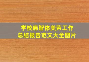 学校德智体美劳工作总结报告范文大全图片