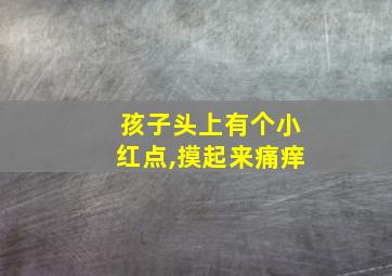 孩子头上有个小红点,摸起来痛痒