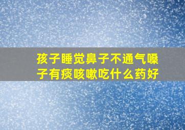 孩子睡觉鼻子不通气嗓子有痰咳嗽吃什么药好