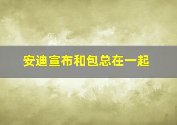 安迪宣布和包总在一起