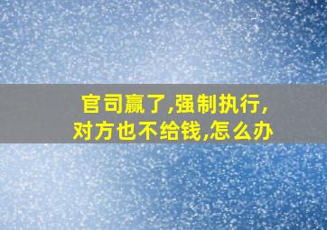 官司赢了,强制执行,对方也不给钱,怎么办