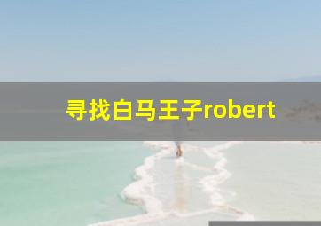 寻找白马王子robert