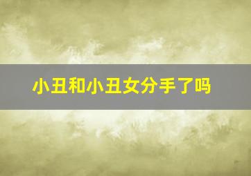 小丑和小丑女分手了吗