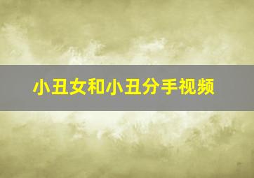 小丑女和小丑分手视频