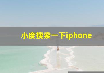 小度搜索一下iphone