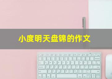 小度明天盘锦的作文