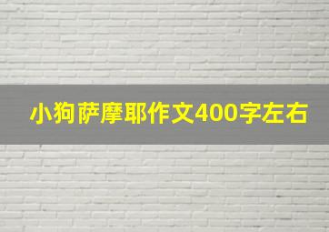 小狗萨摩耶作文400字左右