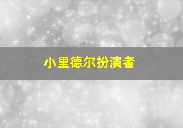 小里德尔扮演者