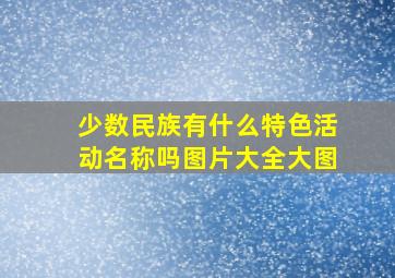 少数民族有什么特色活动名称吗图片大全大图