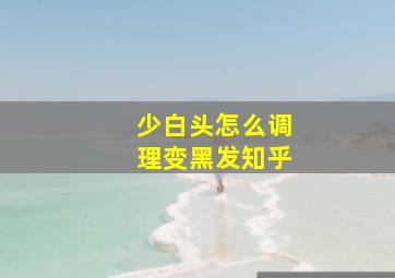 少白头怎么调理变黑发知乎