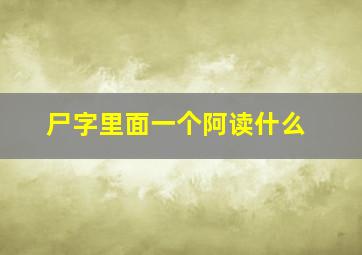 尸字里面一个阿读什么