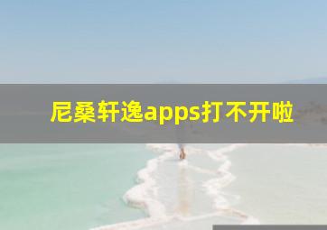 尼桑轩逸apps打不开啦