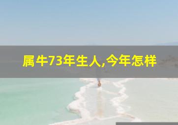 属牛73年生人,今年怎样