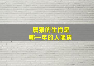 属猴的生肖是哪一年的人呢男