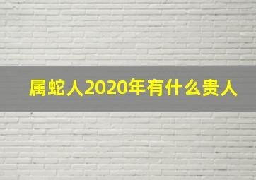 属蛇人2020年有什么贵人