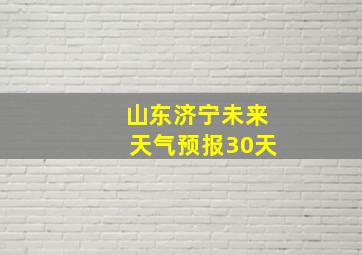 山东济宁未来天气预报30天