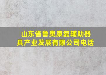 山东省鲁奥康复辅助器具产业发展有限公司电话