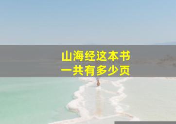 山海经这本书一共有多少页