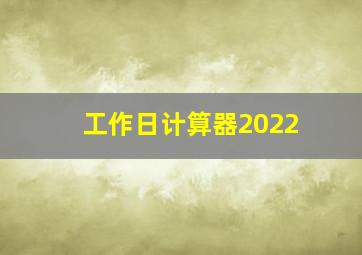 工作日计算器2022