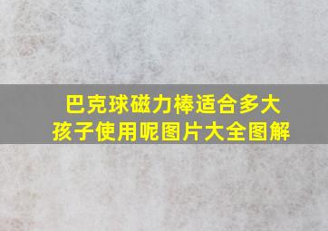 巴克球磁力棒适合多大孩子使用呢图片大全图解