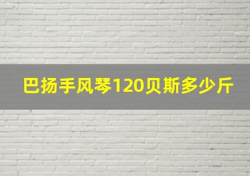 巴扬手风琴120贝斯多少斤