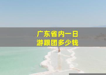 广东省内一日游跟团多少钱