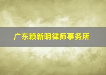 广东赖新明律师事务所