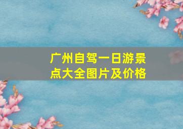 广州自驾一日游景点大全图片及价格