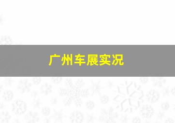 广州车展实况