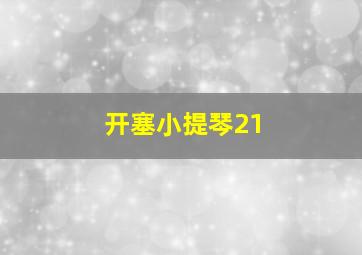 开塞小提琴21