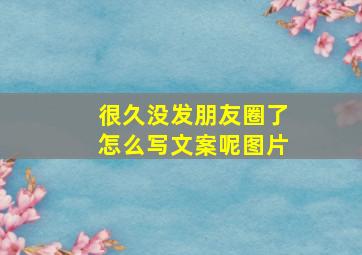 很久没发朋友圈了怎么写文案呢图片