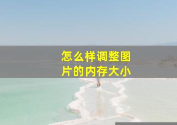 怎么样调整图片的内存大小