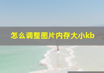 怎么调整图片内存大小kb