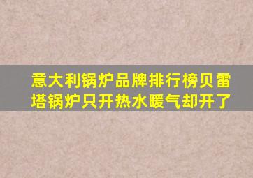 意大利锅炉品牌排行榜贝雷塔锅炉只开热水暖气却开了