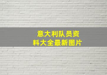 意大利队员资料大全最新图片