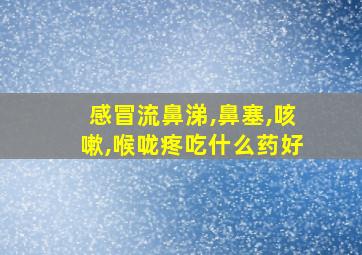 感冒流鼻涕,鼻塞,咳嗽,喉咙疼吃什么药好