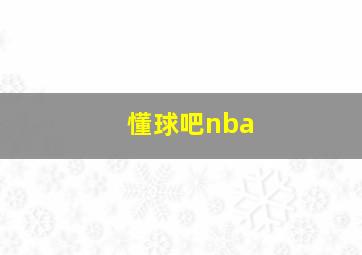 懂球吧nba