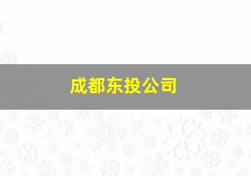 成都东投公司