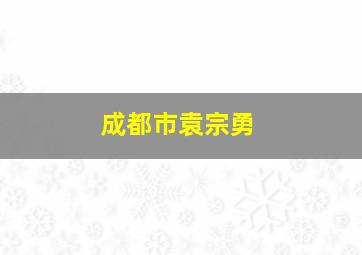 成都市袁宗勇