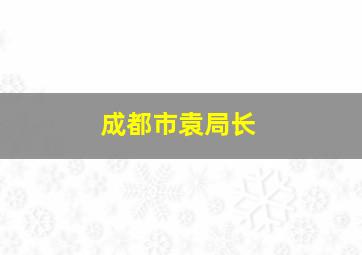 成都市袁局长