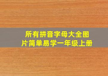 所有拼音字母大全图片简单易学一年级上册