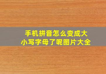 手机拼音怎么变成大小写字母了呢图片大全